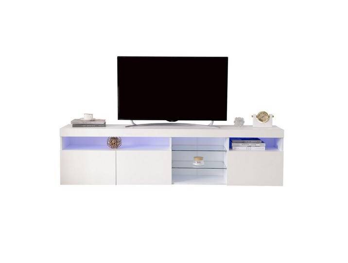 Sweiko Lowboard, Hochglanz-TV-Schrank mit LED-Beleuchtung,180 x 35 x 45 cm, weiß Sweiko Lowboard, Hochglanz-TV-Schrank mit LED-Beleuchtung,180 x 35 x 45 cm, weiß von OTTO
