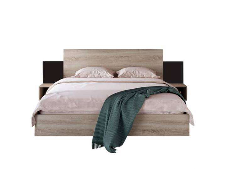 Sweiko Massivholzbett, Doppelbett mit 2 Nachttischen, 160 x 200 cm, beige von OTTO