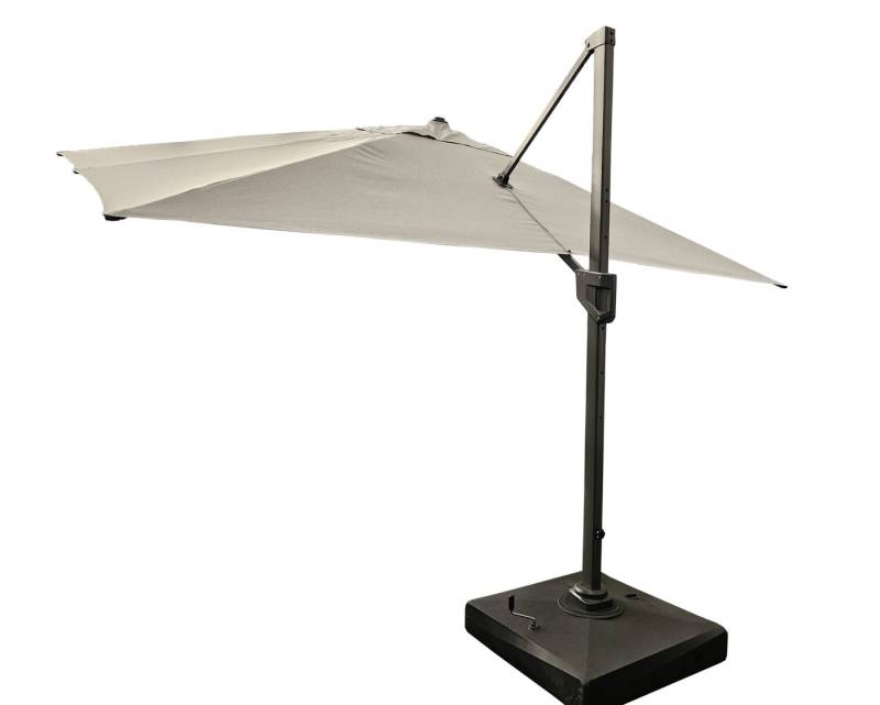 TEICO GROUP Ampelschirm Ampelschirm inkl. befüllbaren Schirmständer, LxB: 400x300 cm, schwenkbar, kippbar, drehbar, Aluminium, Polyester von TEICO GROUP