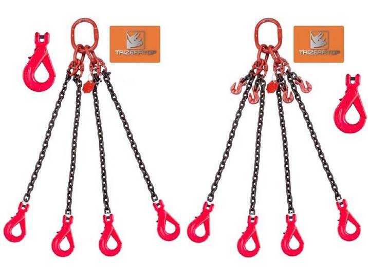 TRIZERATOP Anschlagkette Anschlagkette 4-Str., 13mm WLL 11,2t + S-Haken 1m TRIZERATOP Anschlagkette Anschlagkette 4-Str., 13mm WLL 11,2t + S-Haken 1m von OTTO