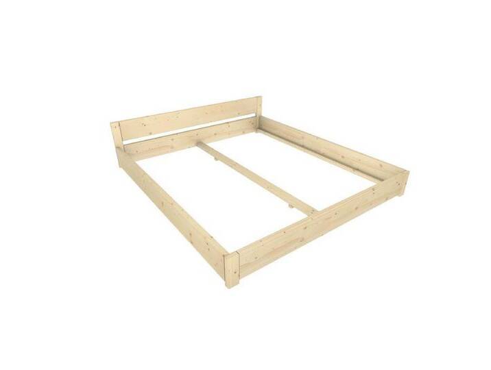 TUGA-Holztech Massivholzbett Familien-Nesterl Doppelbett 180 200 23 Fichte ohne Ablage, Breite 270, 360, Doppelbett/Einzelbett 180, 90, Länge 200 von OTTO