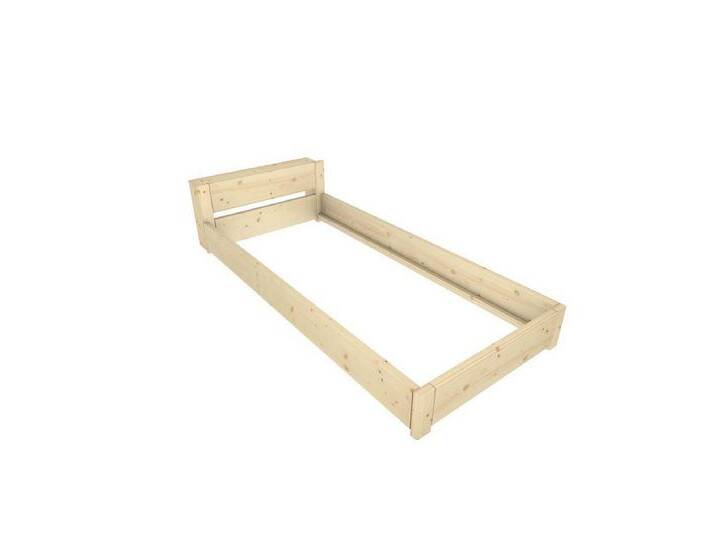 TUGA-Holztech Massivholzbett Familien-Nesterl Einzelbett 90 220 23 Fichte mit Ablage, Breite 270, 360, Doppelbett/Einzelbett 180, 90, Länge 200, 220cm von OTTO