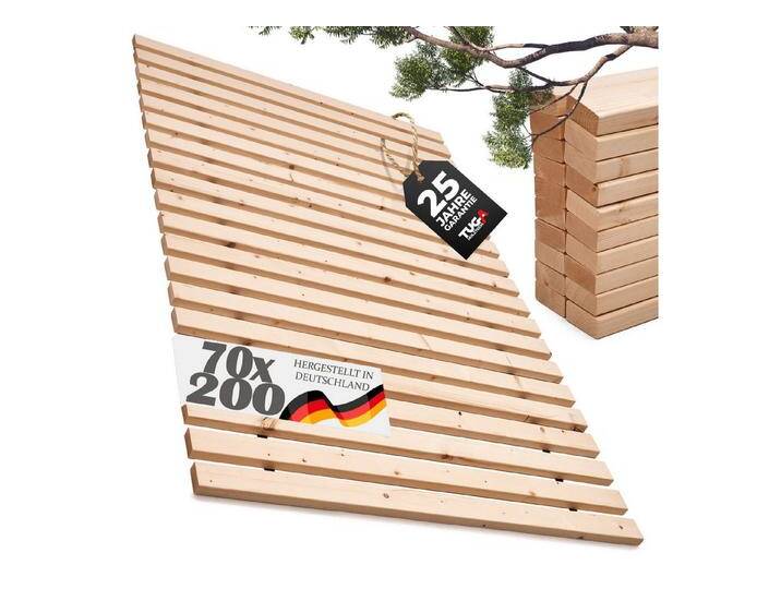 TUGA-Holztech Rollrost Lattenrost Rolllattenrost 30mm 70 x 200 cm 500kg stabilster Bettrost von OTTO
