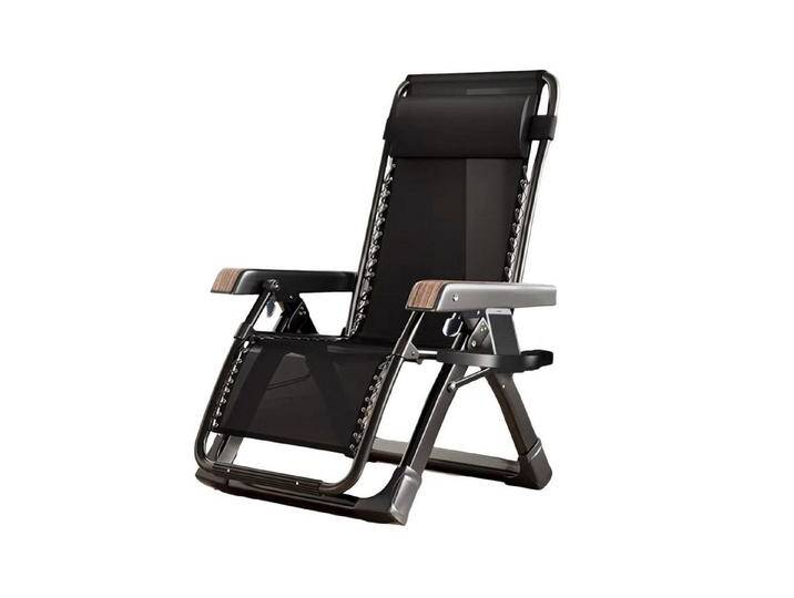 TWSOUL Klappstuhl Multifunktionaler klappbarer Loungesessel, 40 mm dickes Vierkantrohr, Extra dickes Vierkantrohr + cooles Schwarz von OTTO