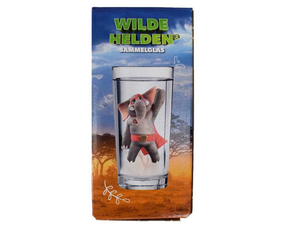 Tasse Kinderglas ca. 270 ml Wilde Helden Trinkglas Motiv wählbar Wasserglas, Glas, Sammelglas von OTTO