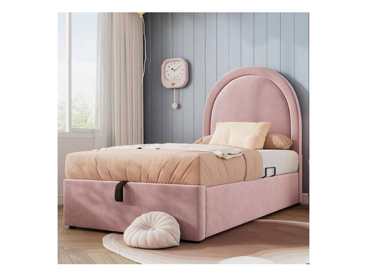 TavilaEcon Boxspringbett Einzelbett mit kosmischem Muster, aus Metall & Massivholz, Ohne Matratze, 90×190/90×200cm, rosa, rosa TavilaEcon Boxspringbett Einzelbett mit kosmischem Muster, aus Metall & Massivholz, Ohne Matratze, 90×190/90×200cm, rosa, rosa von OTTO