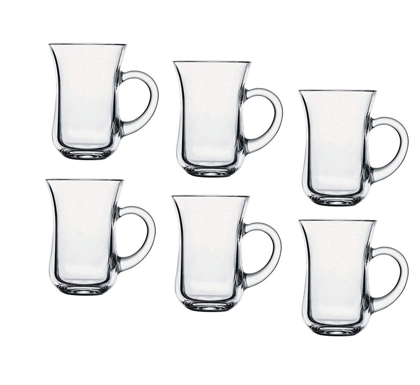 Teeglas Teegläser 6 er Set mit Henkel 135 ml Fassungsvermögen Red Cherry von OTTO