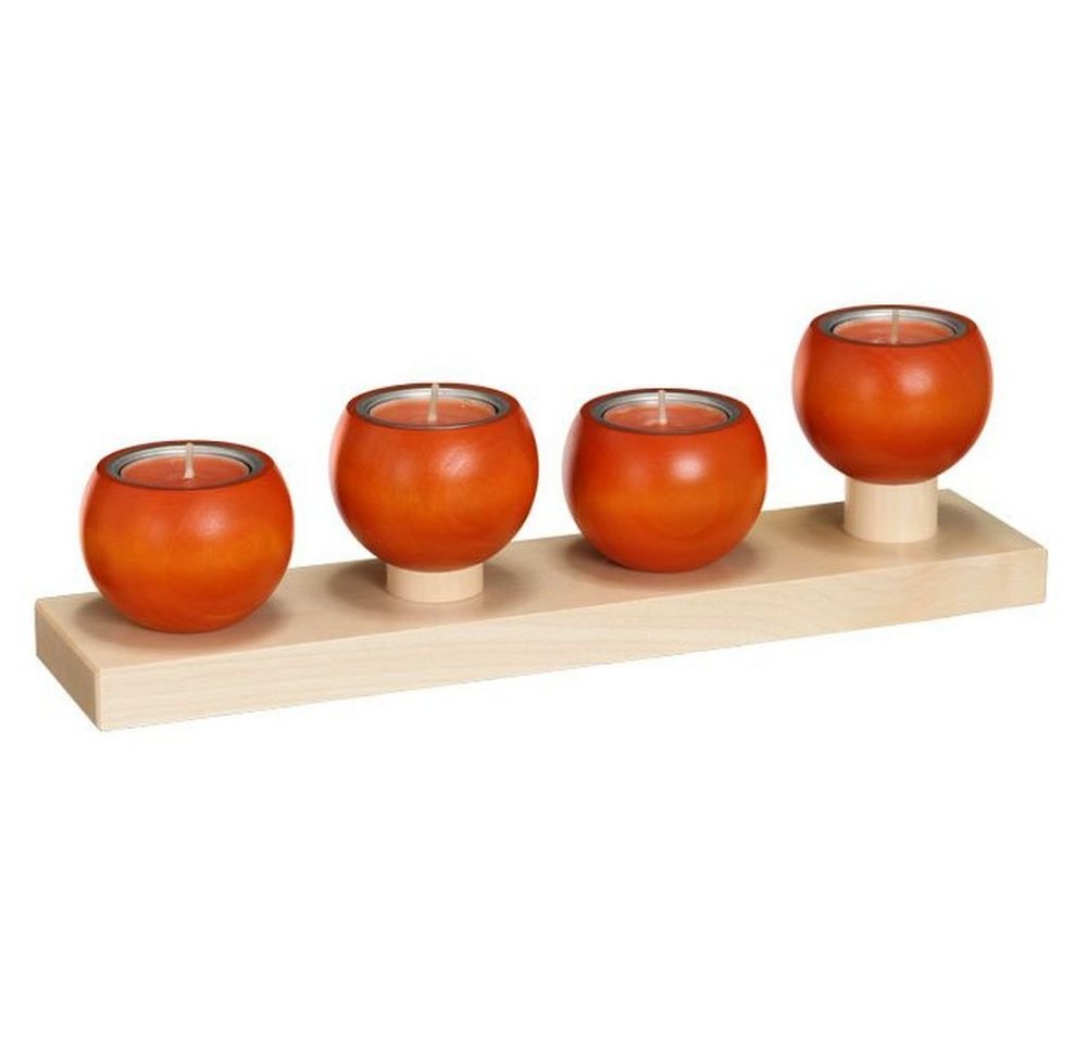Teelichthalter Tischleuchter LUNA Ahorn Orange BxHxT 32x9x7cm NEU Teelichthalter Tischleuchter LUNA Ahorn Orange BxHxT 32x9x7cm NEU von OTTO