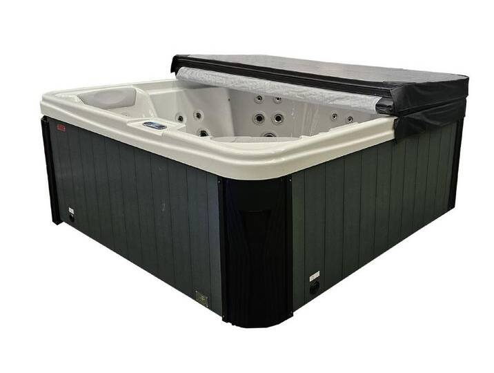 Teico Whirlpool SET 220x220cm SPA LED Farblicht Outdoor Indoor Pool 5 Pers.(-008), inkl. Thermoabdeckung von OTTO