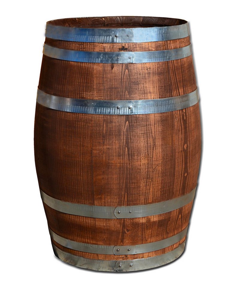 Temesso Stehtisch 100 oder 150 Liter - Holzfass palisander - geschlossen als Stehtisch von Temesso