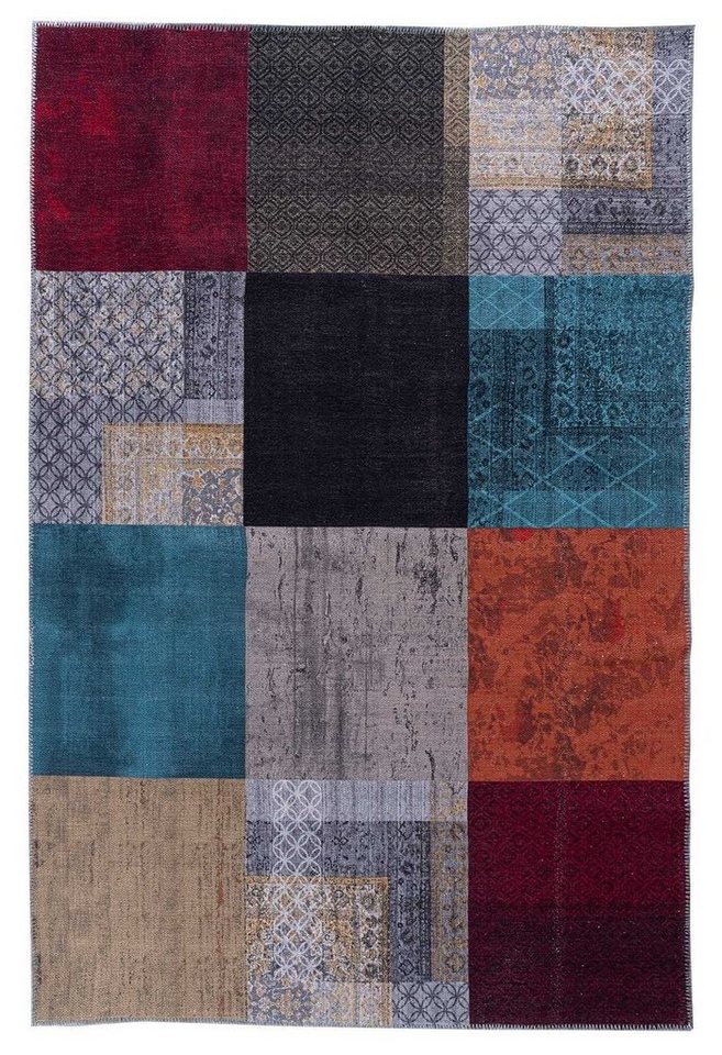 Teppich Vintageteppich, Mehrfarbig, B 120 cm, L 170 cm, rechteckig, Höhe: 4 mm von OTTO