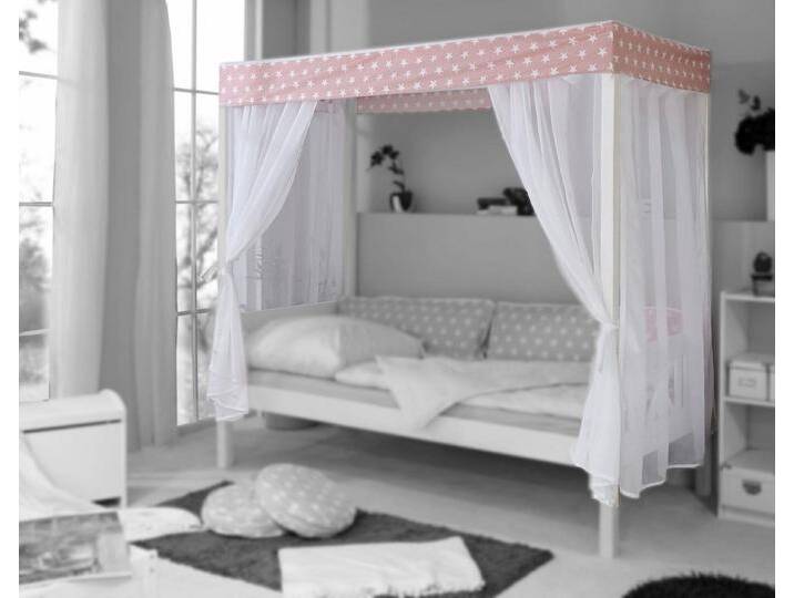 Ticaa Betthimmel Lino (Set, 4-tlg), passend zum Himmelbett »Lino«, rosa, rosa-rosa von OTTO