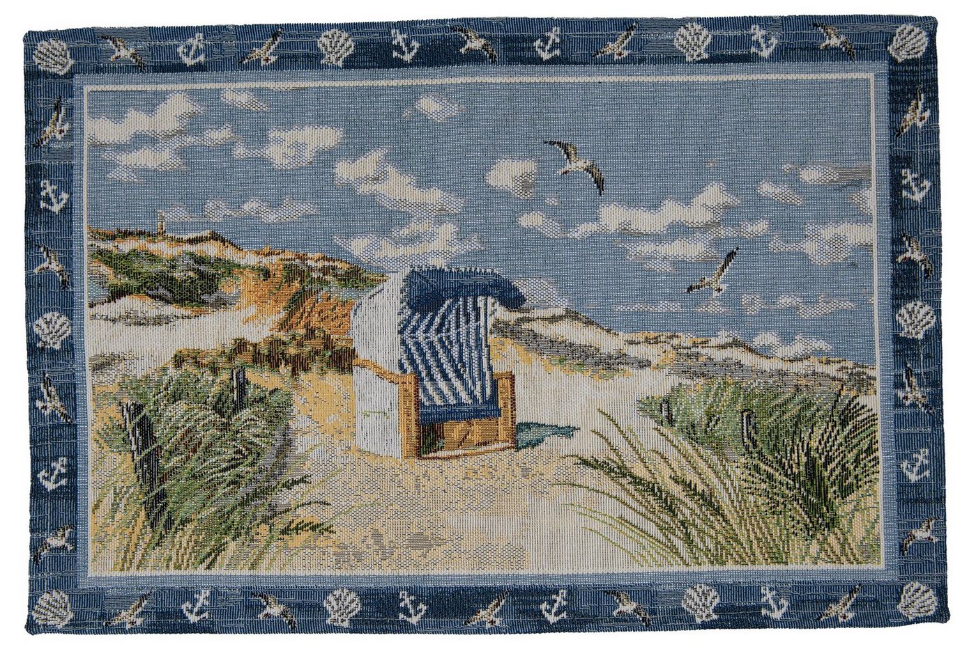 Tischdecke Maritimes Tischset 'Beach Chair' I ca. 32 x 48 cm von OTTO