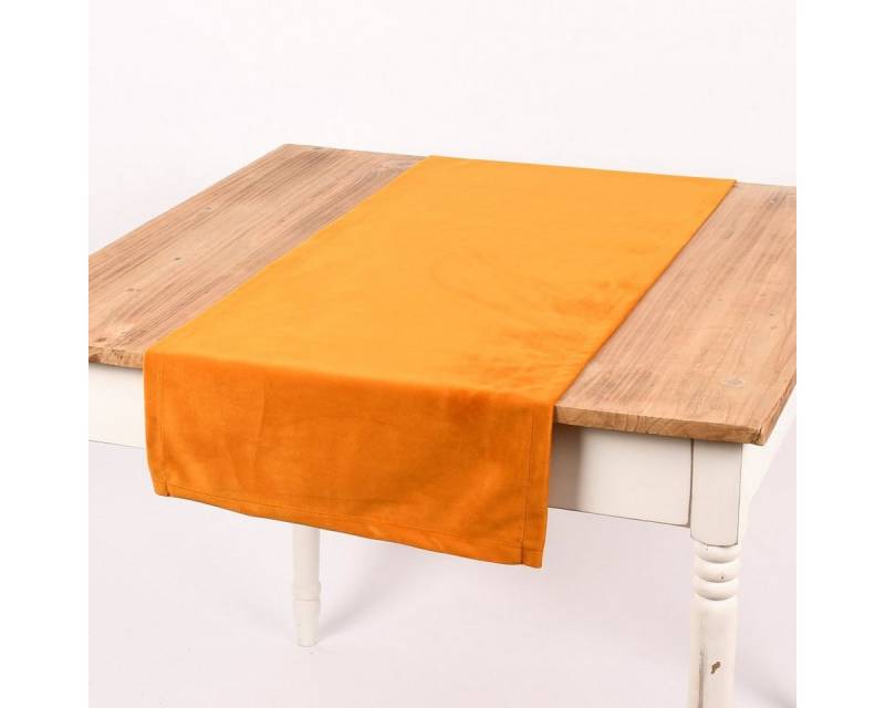 Tischläufer Magma Tischläufer Samt uni senf 40x145cm von OTTO