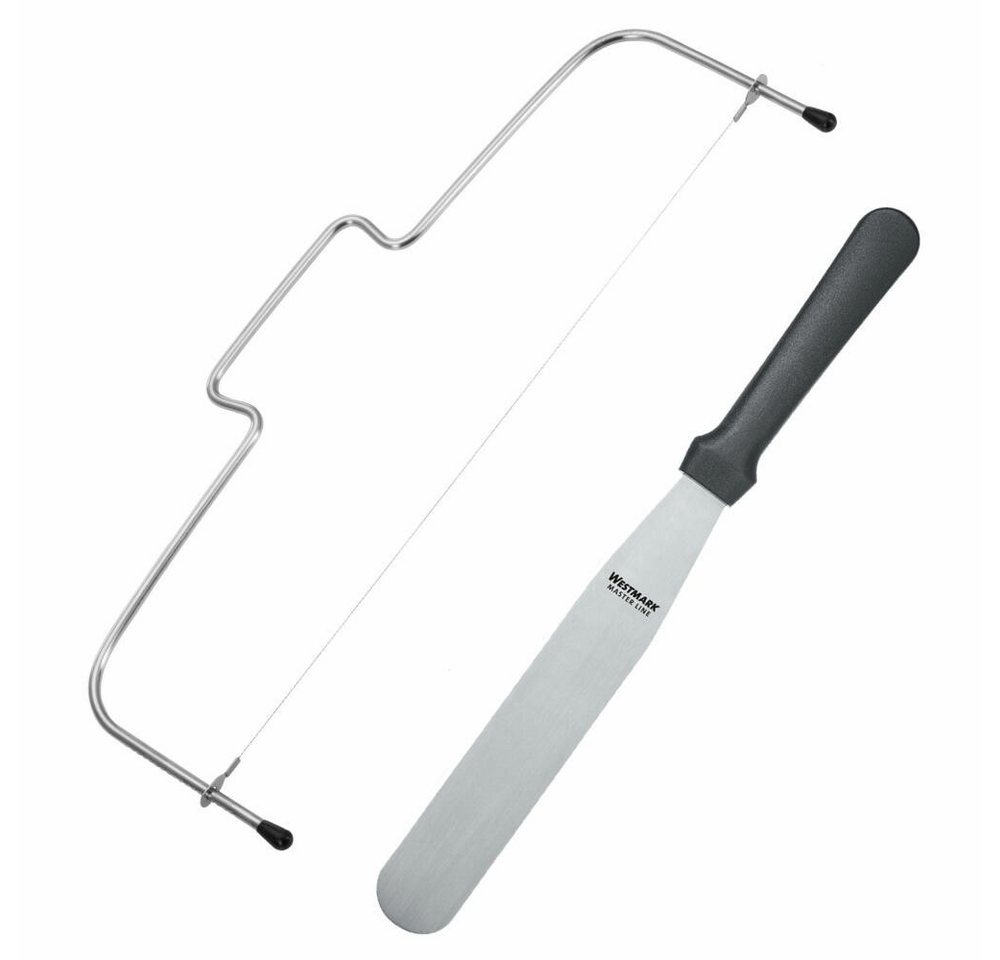 WESTMARK Tortenbodenteiler Backset 2tlg., Tortenbodenteiler + Streichpalette von WESTMARK