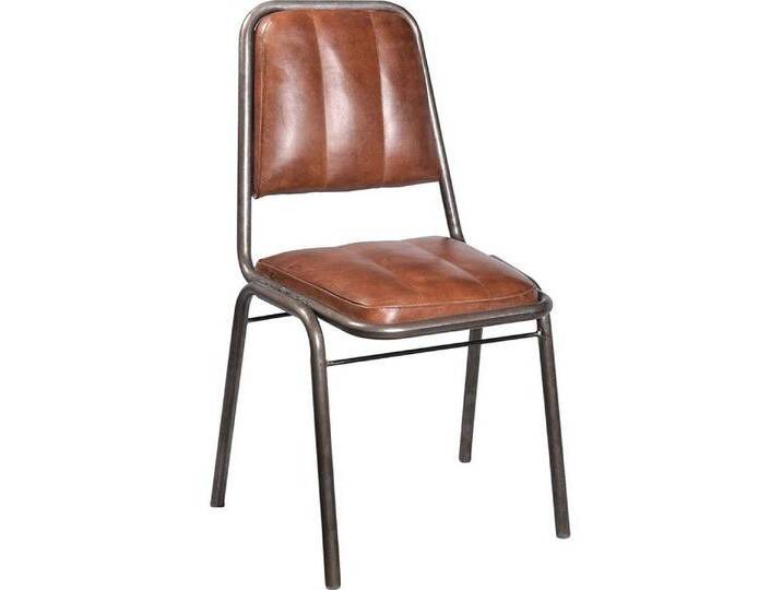 Trademark Living Esszimmerstuhl aus gestepptem und gepolstertem Leder 2er Set (2er Set) von OTTO