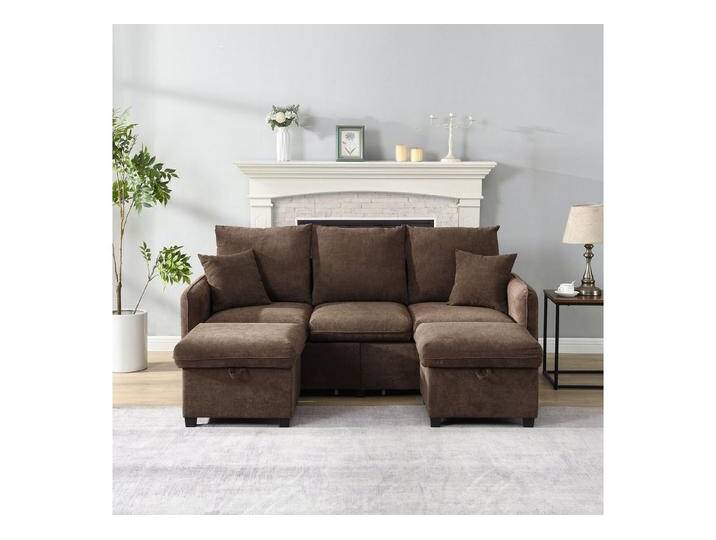 Ulife Ecksofa mit Schlaffunktion U-Form-Dreisitzer Polster-Sofa,Wohnzimmer, modular zerlegbares Sofa-Set 3 Teile, Inklusive Schubladen + Hocker mit Staufach Ulife Ecksofa mit Schlaffunktion U-Form-Dreisitzer Polster-Sofa,Wohnzimmer, modular zerlegbares Sofa-Set 3 Teile, Inklusive Schubladen + Hocker mit Staufach von OTTO