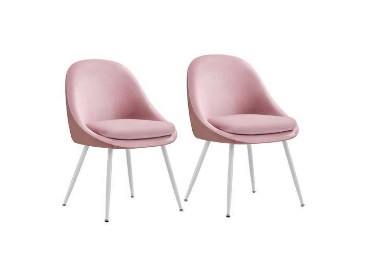 VASAGLE Esszimmerstuhl 2er Set/ 4er Set Küchenstuhl-61 x 56 x 81,5 cm (T x B x H) (2 St), stuhl bis 120 kg, rosa, 2 St., pastellrosa von OTTO