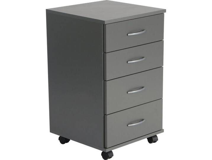 VOGL Möbelfabrik Rollcontainer Barrie, Bürocontainer, (1 St), verschiedene Ausführungen, mit Schubladen, Höhe 67 cm, Made in Germany, grau von OTTO