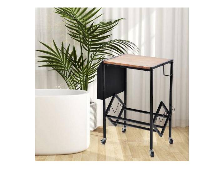 Vellora Stauraumregal Retro-Stil CD-Ablage-Regal, einfacher Buchhalter für zu Hause regal, 1-tlg., Faltbar, schwarz von OTTO