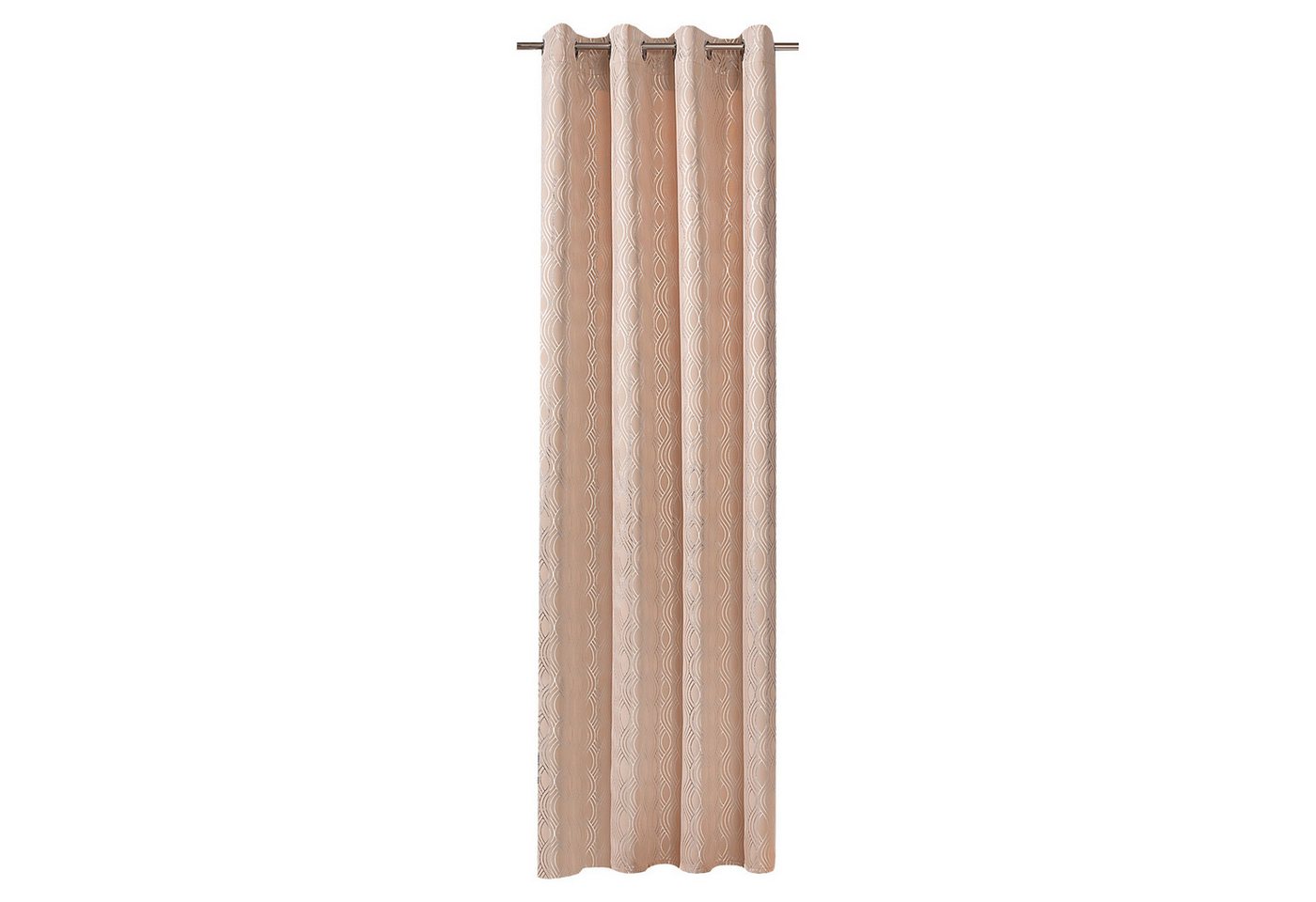 Verdunkelungsvorhang PORTU, Verdunklung, Beige, 135 x 245 cm, Ösen (1 St), verdunkelnd, Polyester, Polyester, Ösen von OTTO