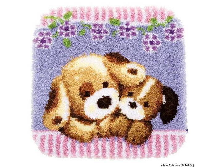 Vervaco Kreativset Formteppich Schmusende Hunde , (embroidery kit by Marussia) von OTTO