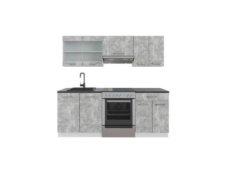 Vicco Küchenzeile R-Line, Beton/Weiß/Weiß, weiß, Ohne AP Vicco Küchenzeile R-Line, Beton/Weiß/Weiß, weiß, Ohne AP von OTTO