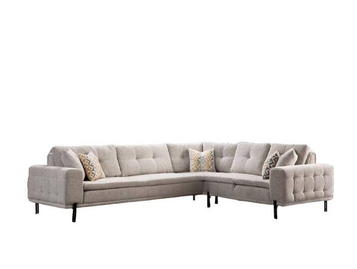 Villa Möbel Ecksofa Wall Street, Set, mit Relax-/Bettfunktion durch umklappbare Rückenlehne, grau Villa Möbel Ecksofa Wall Street, Set, mit Relax-/Bettfunktion durch umklappbare Rückenlehne, grau von OTTO