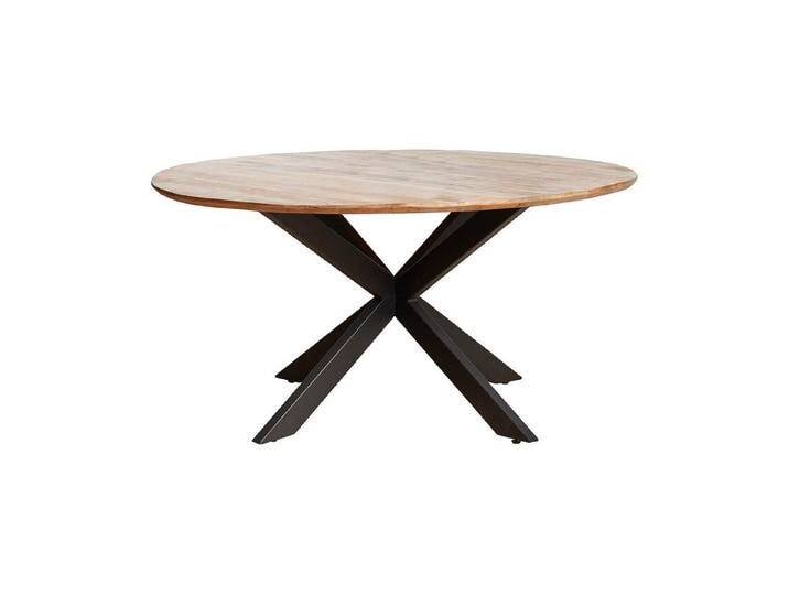 Villa Möbel Esstisch Esstisch Darlington Rund (Packung, 1-St., 1 Tisch), Massivholz mit Matrix-Gestell, beige, 130 von OTTO