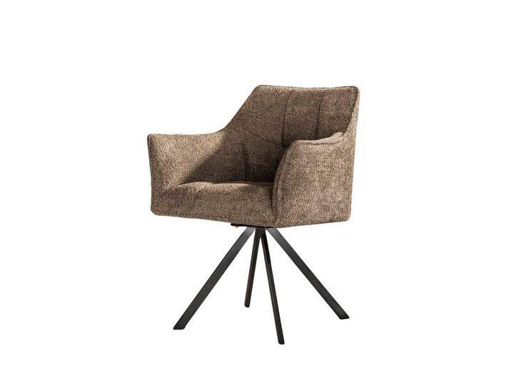 Vintagehaus Drehstuhl Esszimmerstuhl Raster drehbar Bouclé Armlehnstuhl, Taupe Vintagehaus Drehstuhl Esszimmerstuhl Raster drehbar Bouclé Armlehnstuhl, Taupe von OTTO