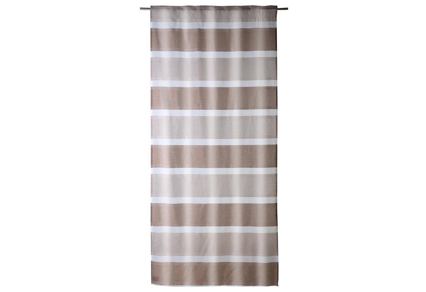 Vorhang Schlaufenschal, Taupe, Braun, B 135 cm, L 245 cm, (1 St), verdeckte Schlaufen, transparent, Polyester von OTTO