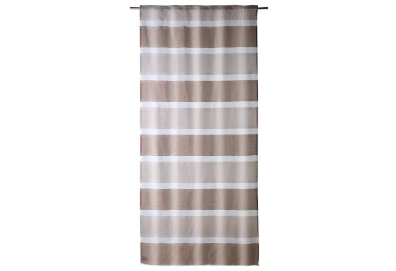 Vorhang Schlaufenschal, Taupe, Braun, B 135 cm, L 245 cm, (1 St), verdeckte Schlaufen, transparent, Polyester von OTTO