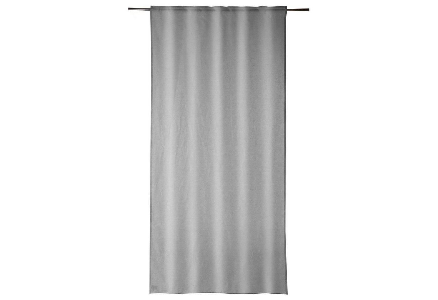 Vorhang Schlaufenschal, Weiß, Braun, B 135 cm, L 245 cm, (1 St), verdeckte Schlaufen, transparent, Polyester, braune Kästchen-Musterung von OTTO