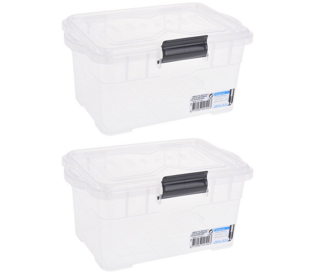 Vorratsdose 2 x Vorratsdose 1,5 Liter Aufbewahrungsbox mit Deckel von OTTO