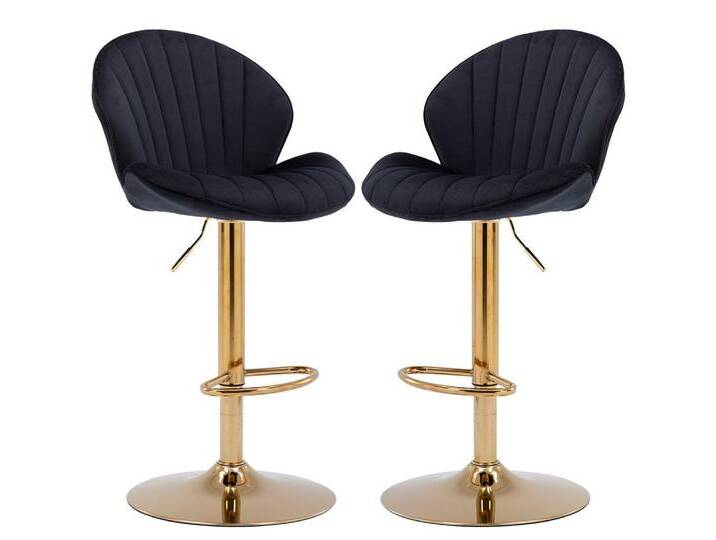 WAHSON OFFICE CHAIRS Barhocker 2er Set Barstuhl Bistrohocker mit Lehne, schwarz, Schwarz WAHSON OFFICE CHAIRS Barhocker 2er Set Barstuhl Bistrohocker mit Lehne, schwarz, Schwarz von OTTO