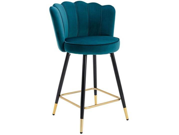 WAHSON OFFICE CHAIRS Barhocker 2er Set Barstuhl Tresenhocker Bistrohocker, blau, Blau von OTTO