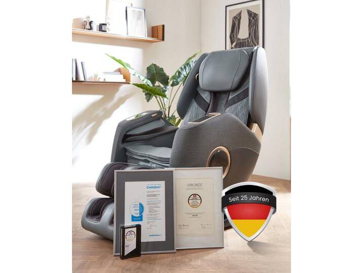 WELCON Massagesessel Massagesessel EASYRELAXX PLUS, Heizung, Ganzkörpermassage, mit Relaxfunktion, grau, grau von OTTO