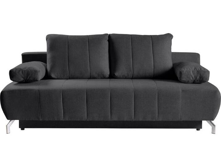 WERK2 Schlafsofa Troya, 2-Sitzer Sofa und Schlafcouch mit Federkern & Bettkasten, schwarz von OTTO