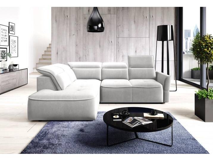 WOHNKLUSIV Ecksofa Ecksofa L Form RIVA mit elektrischer Sitztiefenverstellung, mit Relaxfunktion, elektrische Sitztiefenverstellung, große Liegefläche, weiß WOHNKLUSIV Ecksofa Ecksofa L Form RIVA mit elektrischer Sitztiefenverstellung, mit Relaxfunktion, elektrische Sitztiefenverstellung, große Liegefläche, weiß von OTTO
