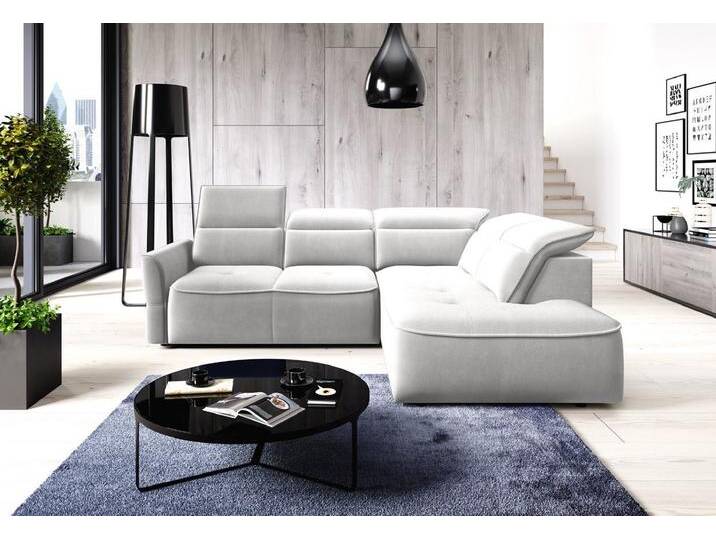 WOHNKLUSIV Ecksofa Ecksofa L Form RIVA mit elektrischer Sitztiefenverstellung, mit Relaxfunktion, elektrische Sitztiefenverstellung, große Liegefläche, weiß WOHNKLUSIV Ecksofa Ecksofa L Form RIVA mit elektrischer Sitztiefenverstellung, mit Relaxfunktion, elektrische Sitztiefenverstellung, große Liegefläche, weiß von OTTO
