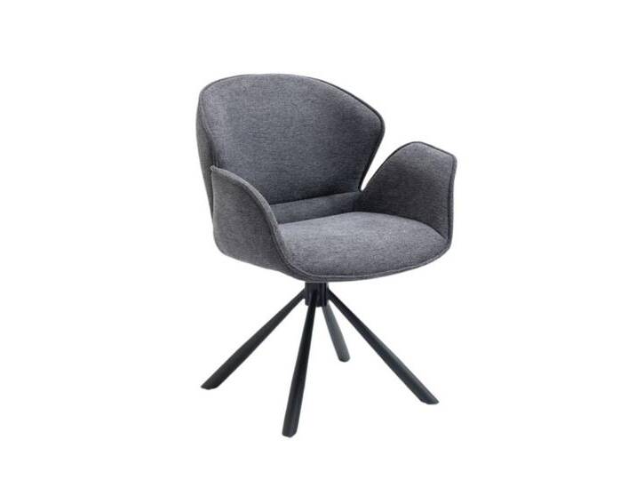 WOLF MÖBEL Esszimmerstuhl SEBA Drehstuhl Power Armchair 180° grau (65x66x86), SEBA Drehstuhl Power Armchair 180° grau von OTTO