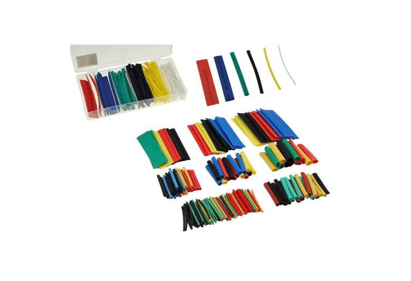 peveha24 Wärmeschrumpfschlauch Schrumpfschlauch Set 100 tlg in Box + 164 tlg Nachfüller Sortiment von Peveha24