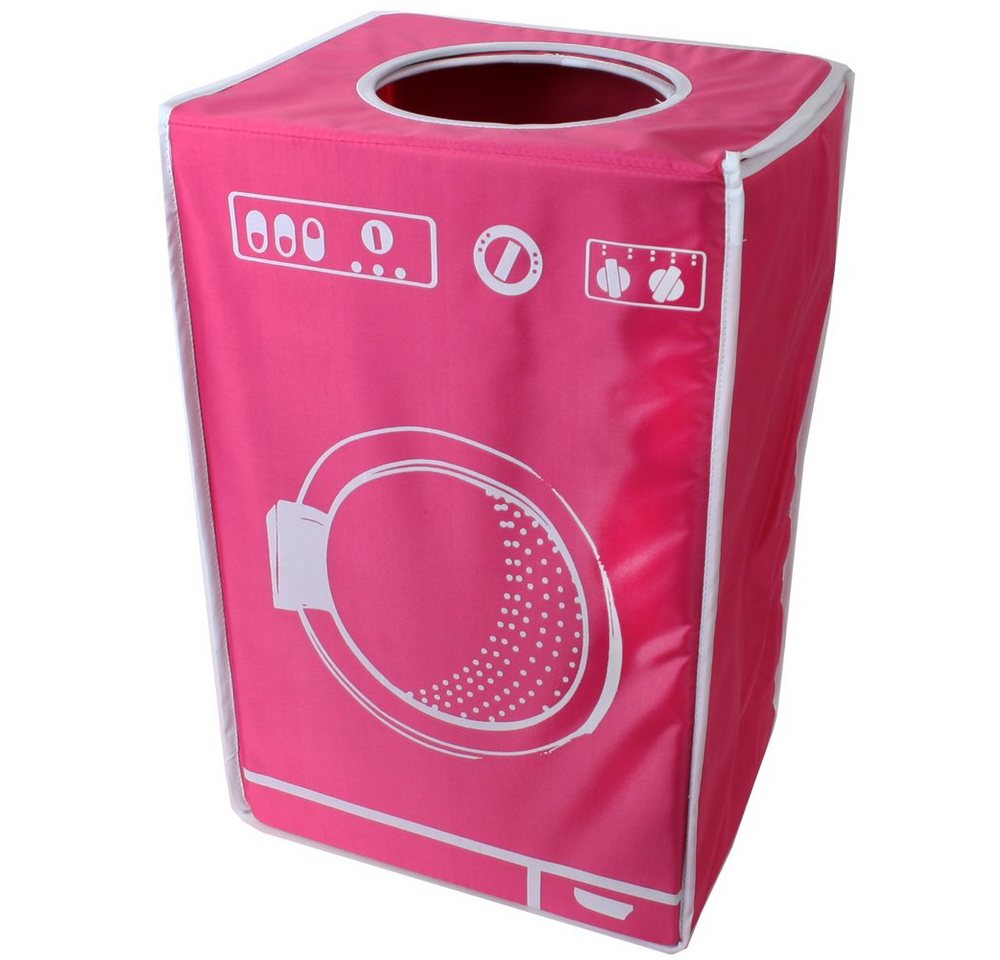 Wäschesortierer 50 l textiler Wäschekorb Wäschebox im modernen Design in Pink von OTTO