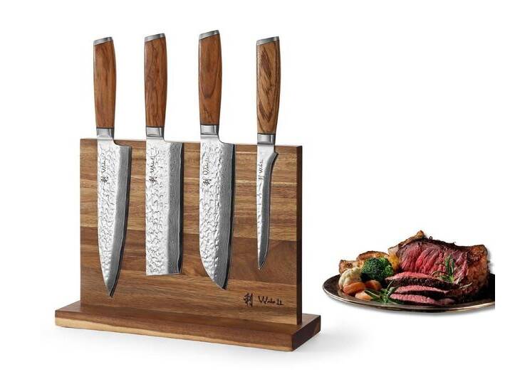 Wakoli Magnet-Messerblock Chef's Choice I 4 Küchenmesser & magnetischer Messerblock Wakoli Magnet-Messerblock Chef's Choice I 4 Küchenmesser & magnetischer Messerblock von OTTO