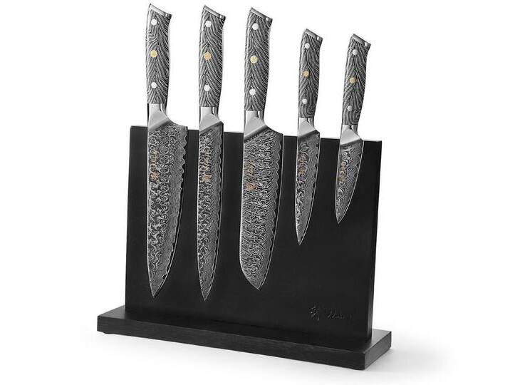 Wakoli Magnet-Messerblock NoirBlanc I 5 Küchenmesser & magnetischer Messerblock von OTTO