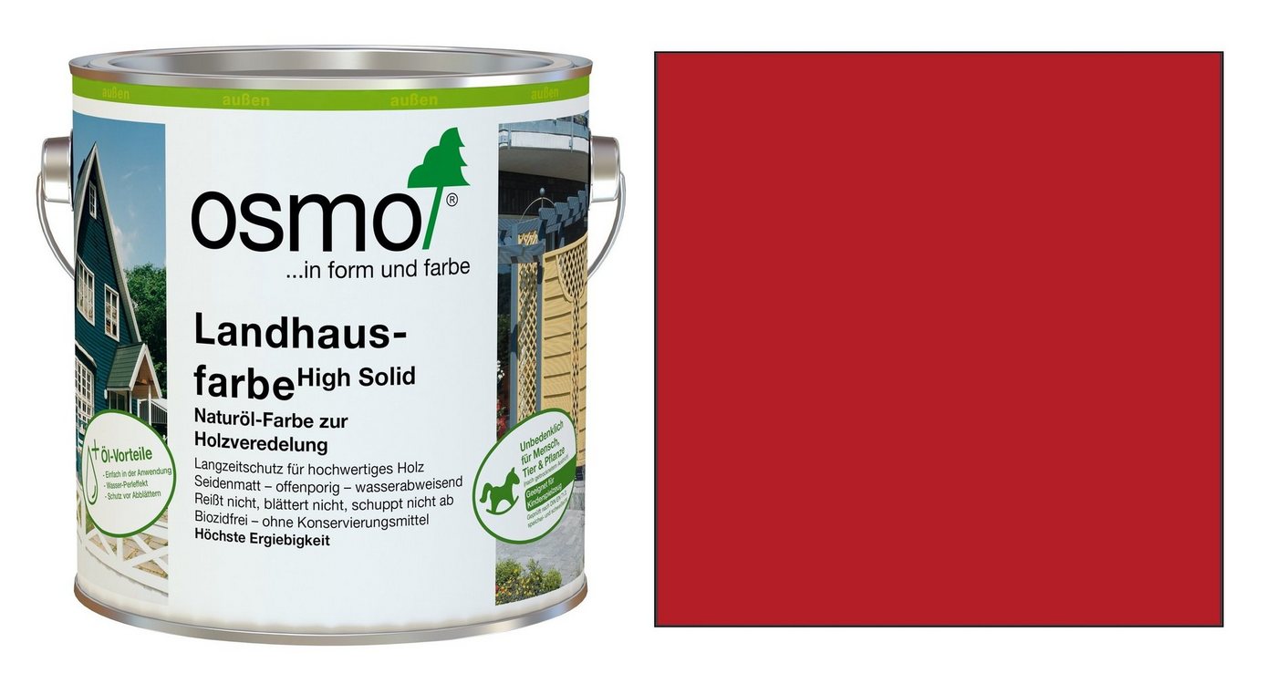Osmo Holzöl OSMO 2311 Landhausfarbe Karminrot 750ml von Osmo