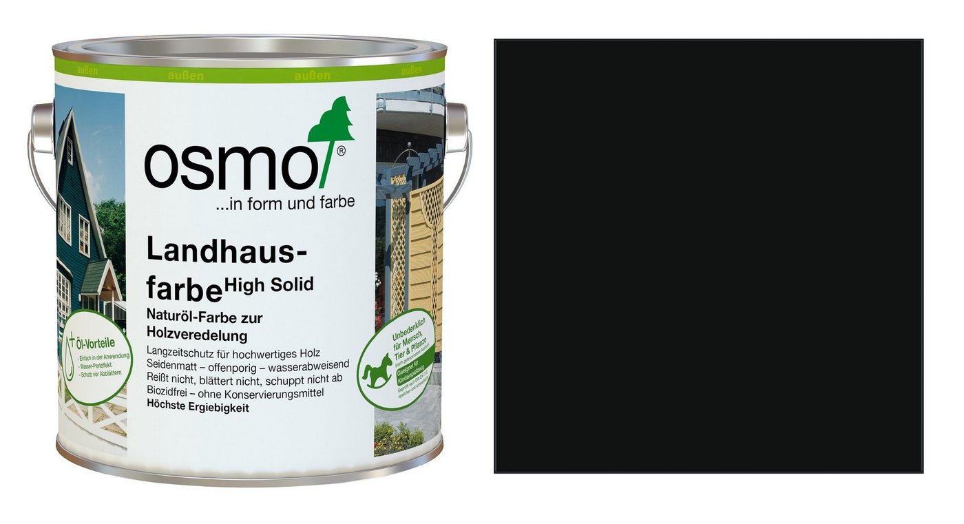 Osmo Holzöl OSMO 2703 Landhausfarbe Schwarzgrau 2,5 Ltr von Osmo