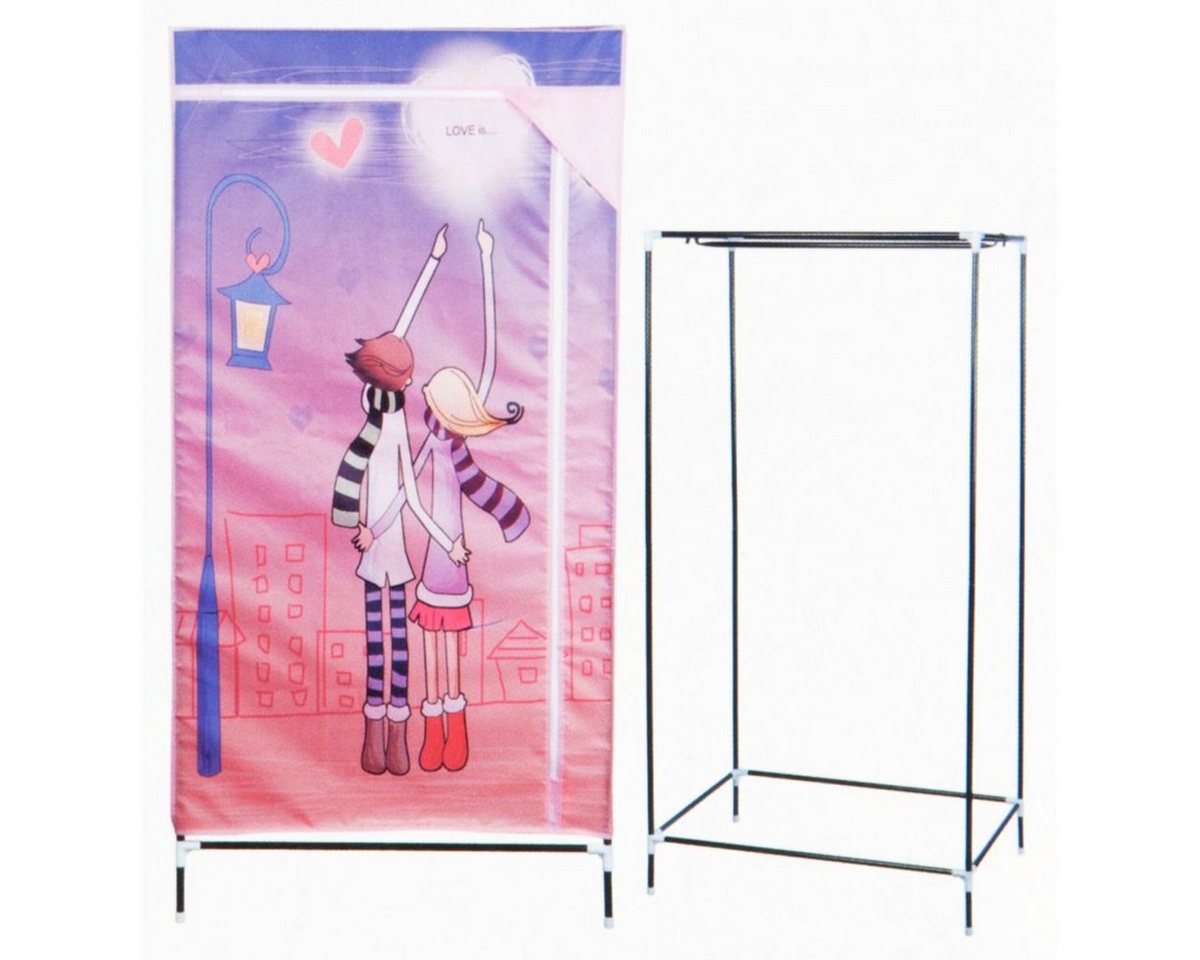 Wandhängeschrank bedruckter Kinder Stoffschrank 70x45x140cm Textilschrank, dekorativer Druck von OTTO