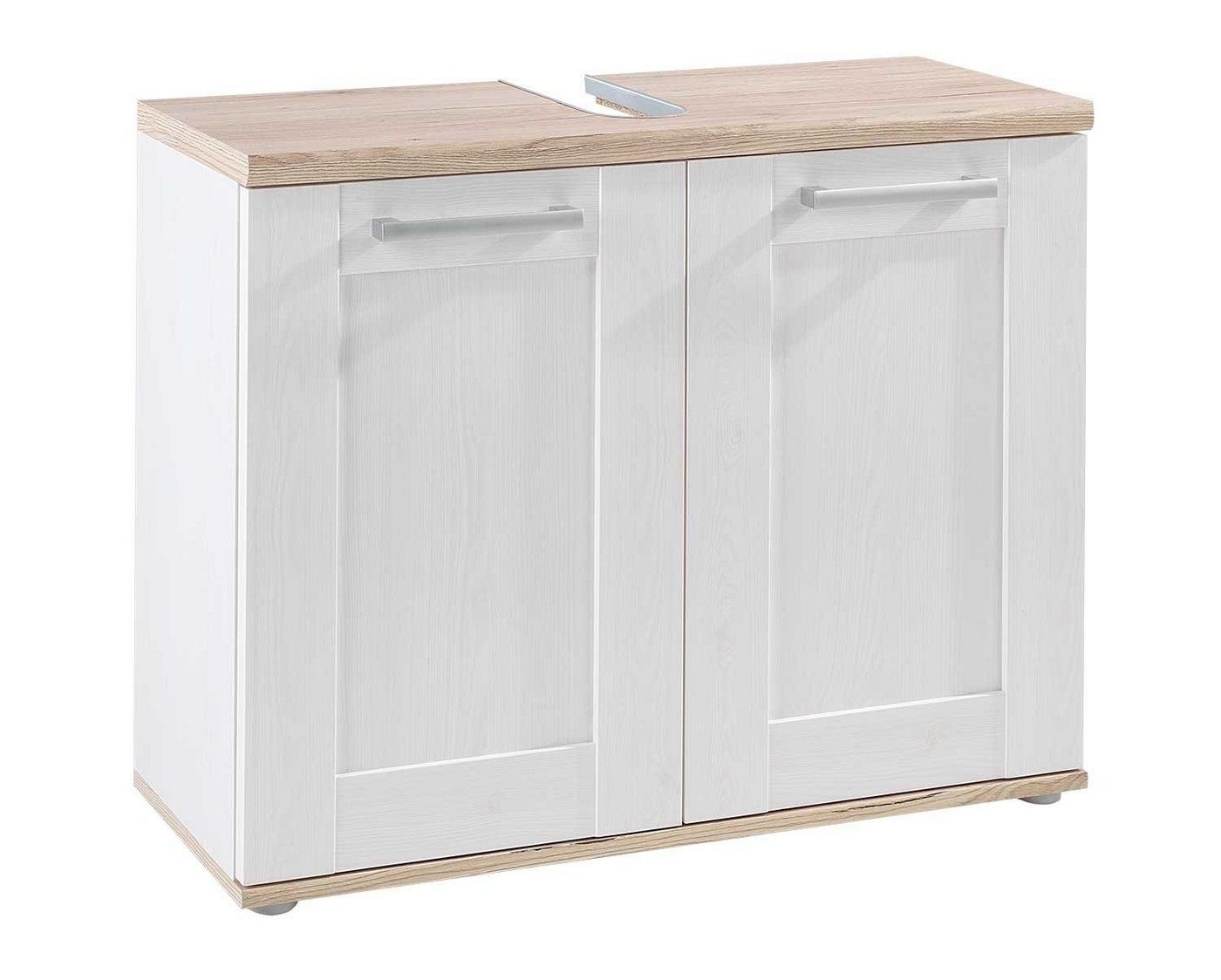 Waschbeckenunterschrank ROMANCE, Sibiu Lärche Dekor, Eiche Sanremo Dekor, 80 x 66 x 32 cm von OTTO