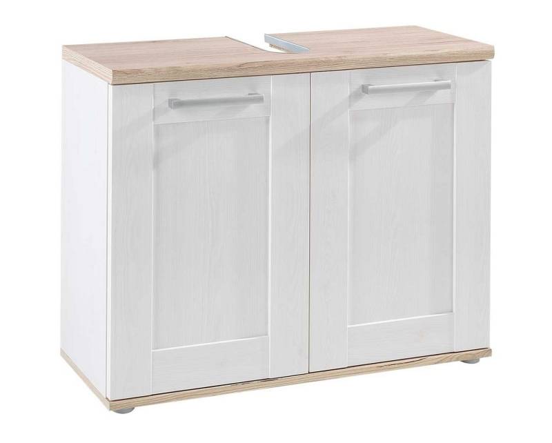 Waschbeckenunterschrank ROMANCE, Sibiu Lärche Dekor, Eiche Sanremo Dekor, 80 x 66 x 32 cm von OTTO